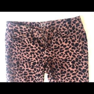 Ann Taylor Loft - Velvet Cheetah print pants